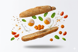 [POS-FP-100057] Egg benedict sandwich / ساندويش بيض البنديتكت